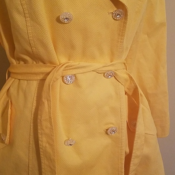 Oscar by Oscar De La Renta Yellow Tailored Coat - Picture 2 of 5